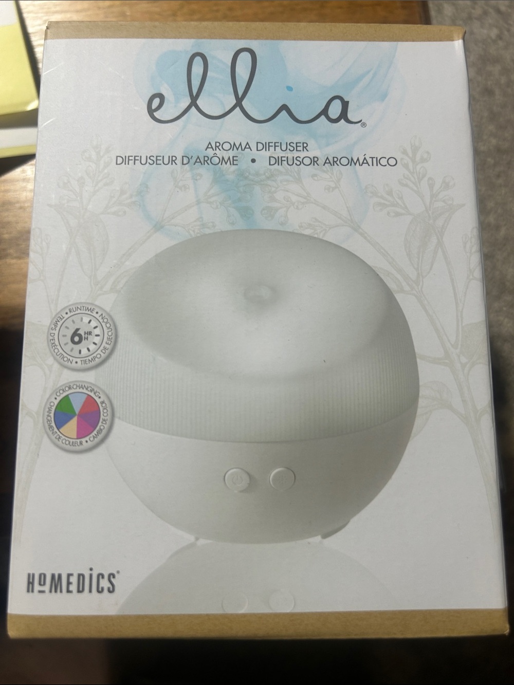 Homedics Ellia White Aroma Diffuser